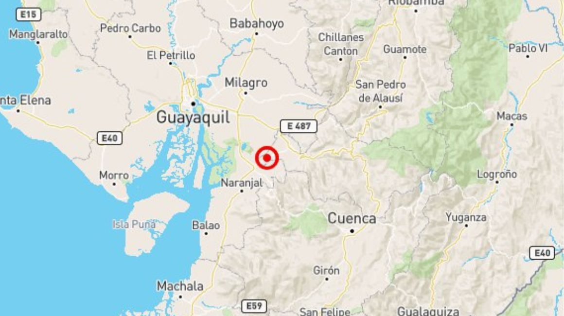 Un temblor ocurrió en La Troncal el 15 de noviembre de 2023.
