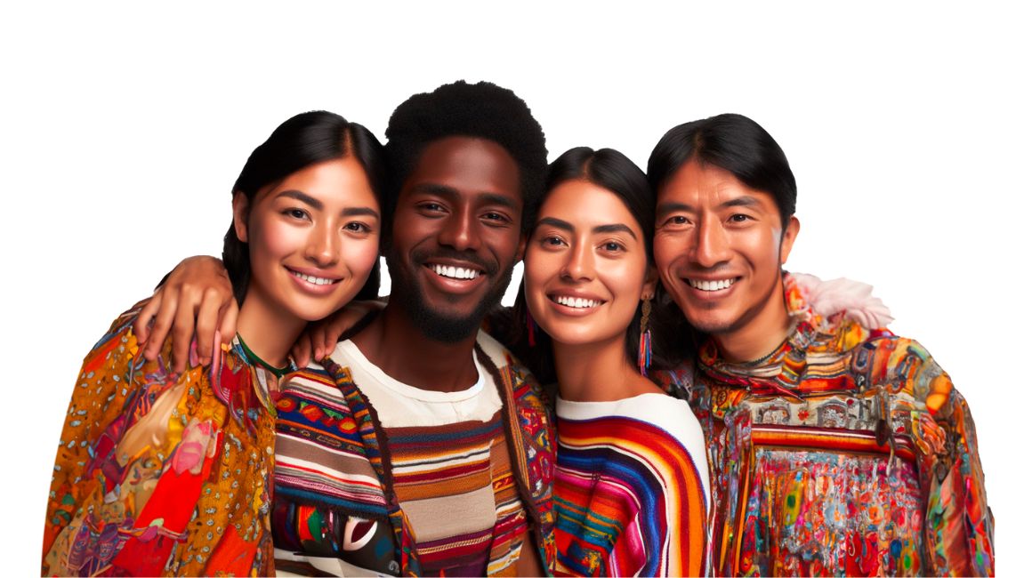 4 jóvenes latinos