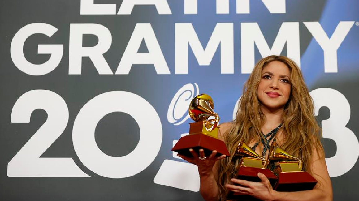 Shakira triunfó en los Latin Grammy el 16 de noviembre de 2023.