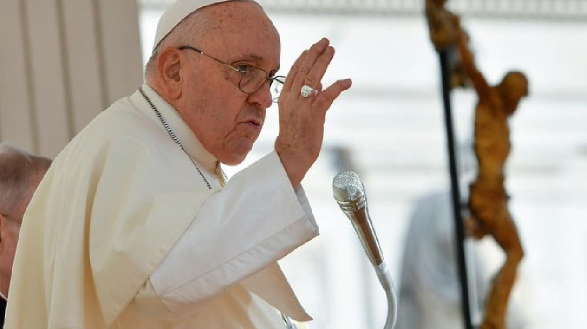 El papa Francisco en una conferencia en noviembre 2023