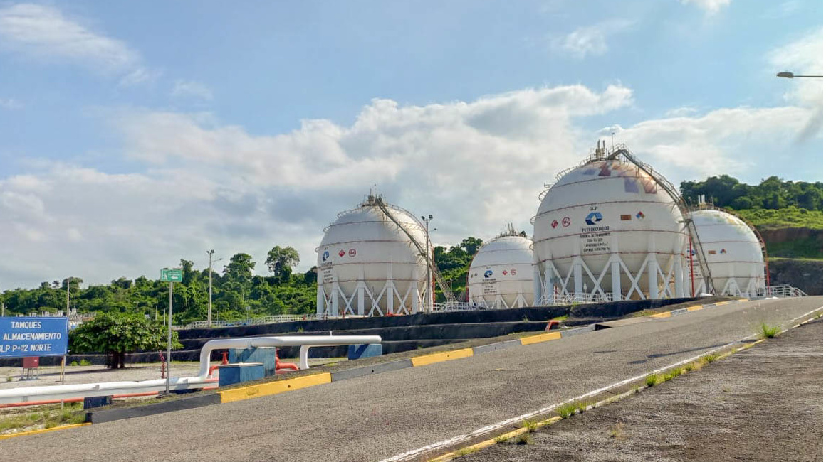 El gasoducto Monteverde El Chorrillo, en una fotografía de febrero 2022.
