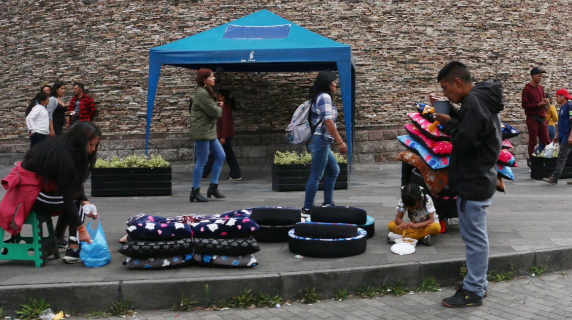 Ventas informales en Quito, 25 de julio de 2023.