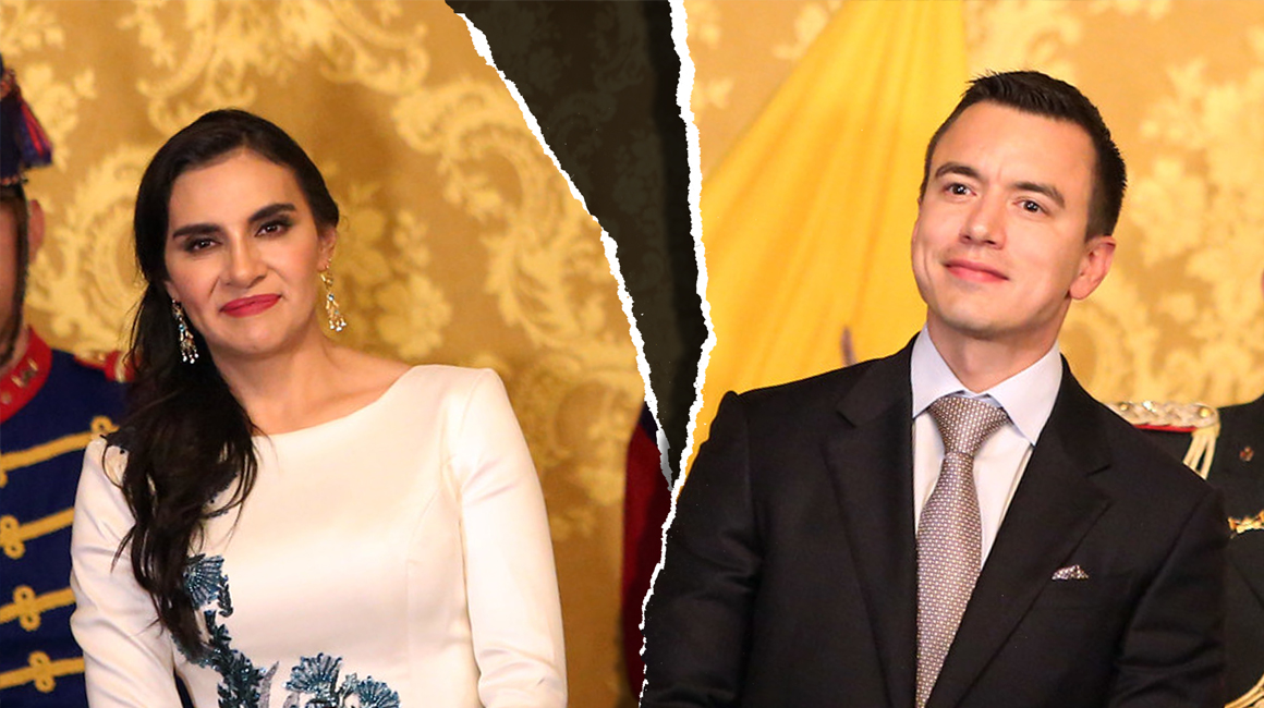 Daniel Noboa y Verónica Abad, la historia de un prematuro divorcio político