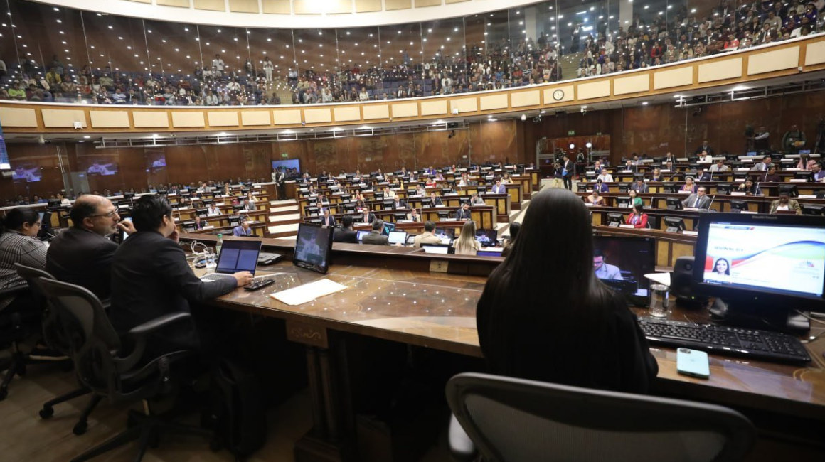 El Pleno de la Asamblea, este 28 de noviembre de 2023, después de la llegada de la reforma tributaria.
