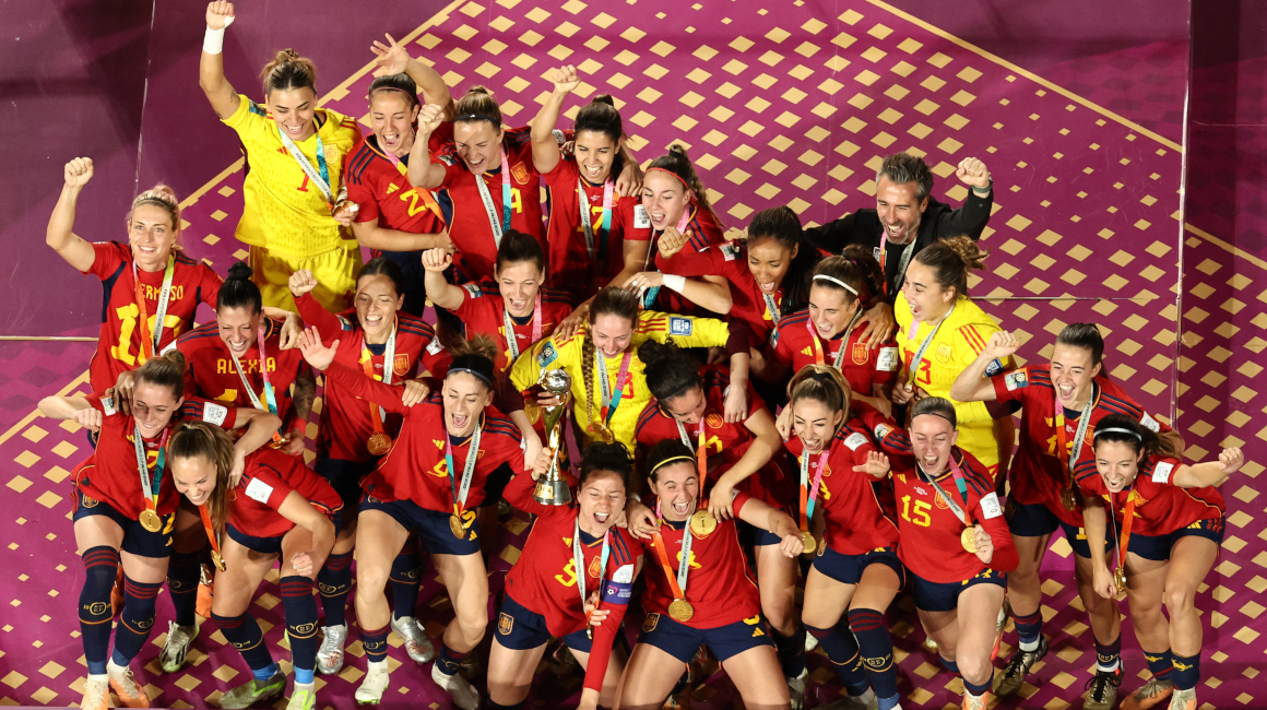 Jugadoras de la selección española celebran como campeonas del mundo el pasado 20 de agosto de 2023.