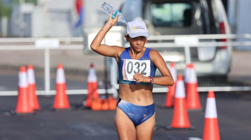 Karla Jaramillo, durante los Juegos Suramericanos de Asunción.