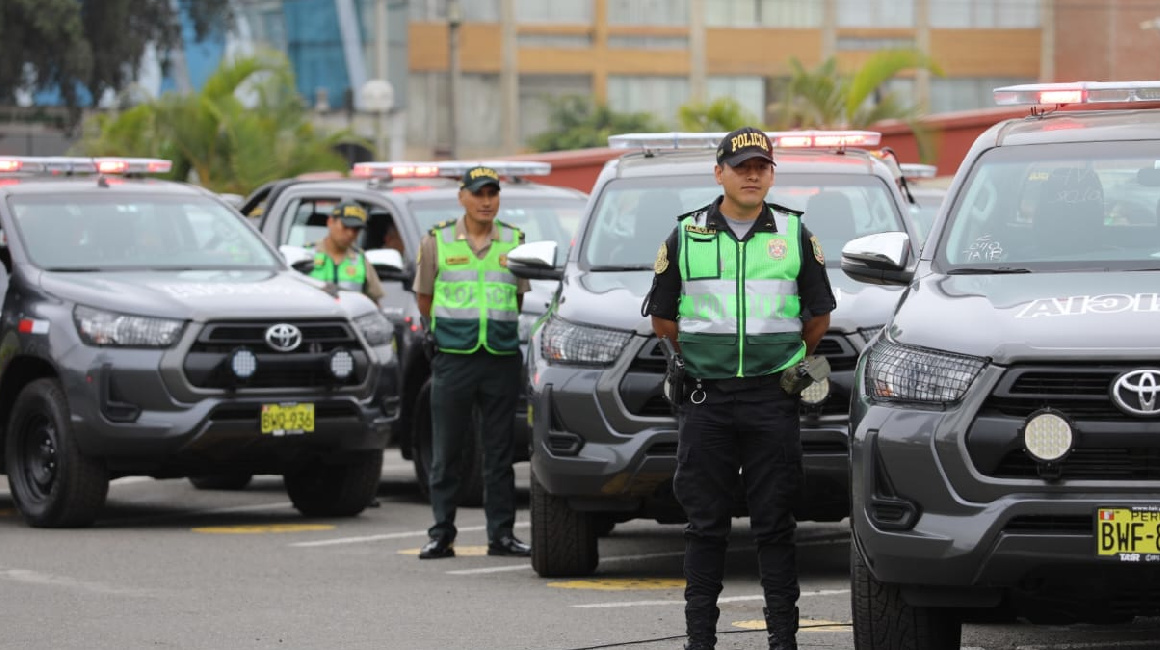 Imagen referencial sobre un operativo de la Policía peruana en Lima el 30 de noviembre de 2023.