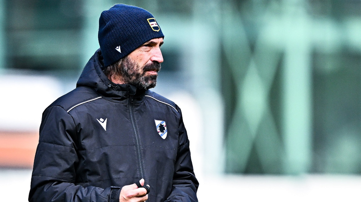 Andrea Pirlo, director técnico del Sampdoria, 2 de diciembre de 2023.