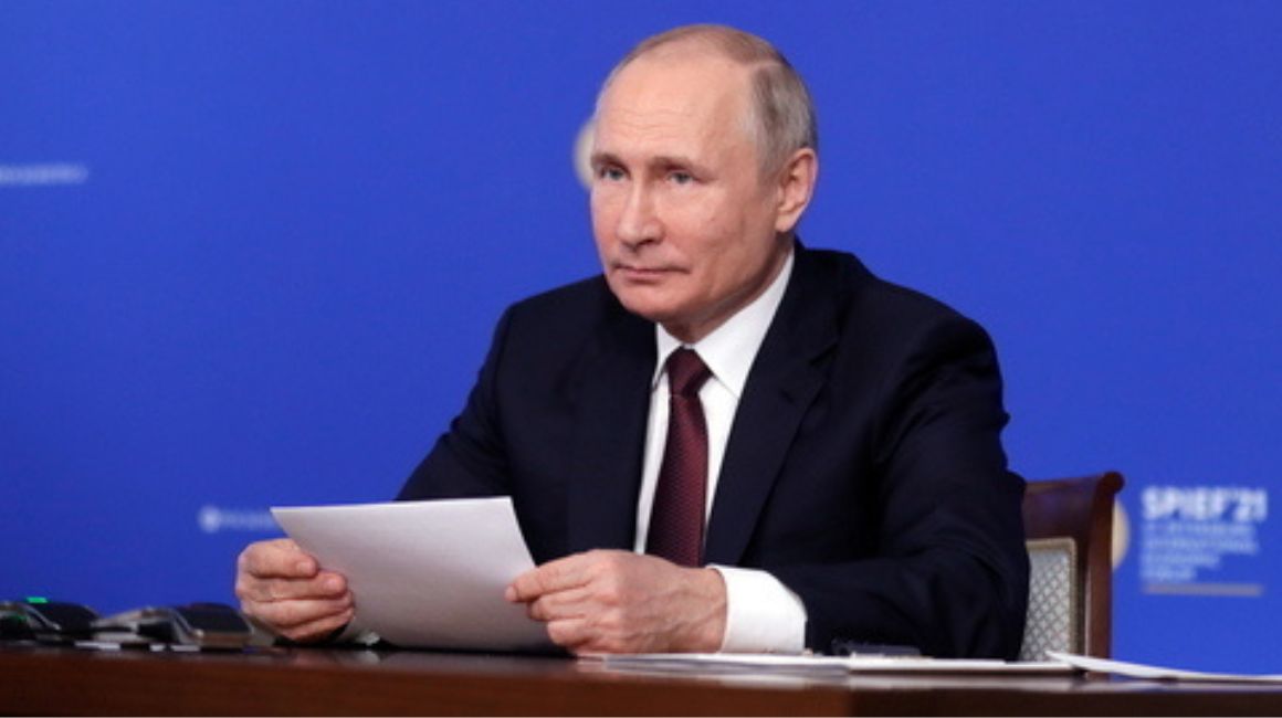 El presidente de Rusia, Vladímir Putin, en un acto en 2021.