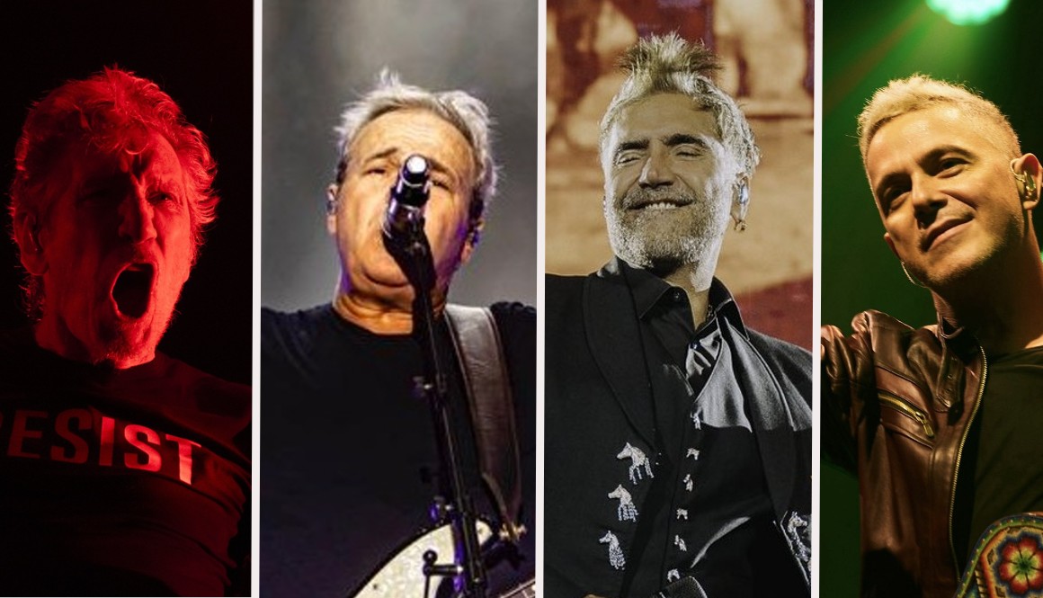 Roger Waters, David Summers, Alejandro Fernández y Alejandro Sanz.