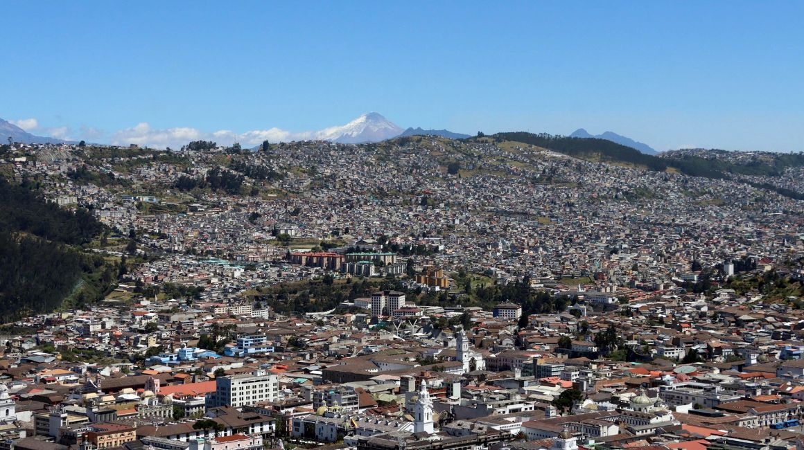 Vista panorámica de Quito.