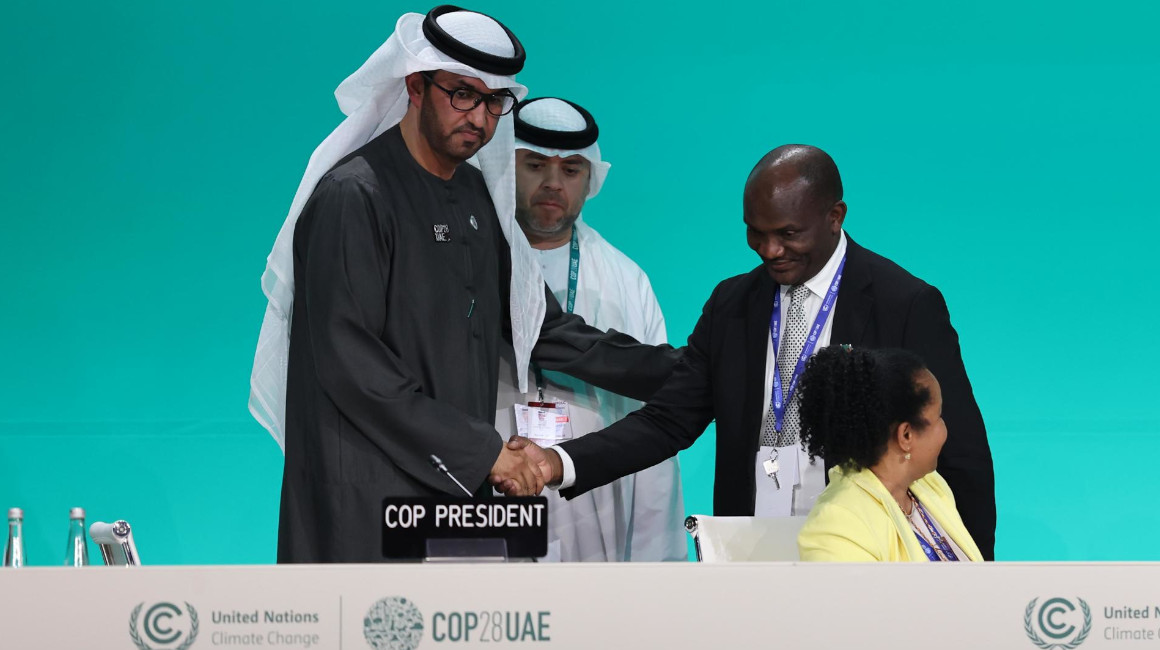 El presidente de la cumbre climática COP28, el sultán Al Jaber. 