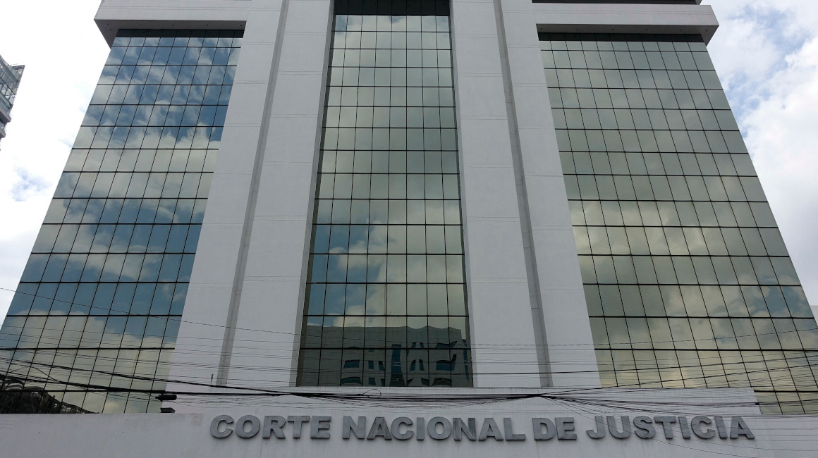 Fachada de la Corte Nacional de Justicia, en el norte de Quito, el 25 de octubre de 2023.