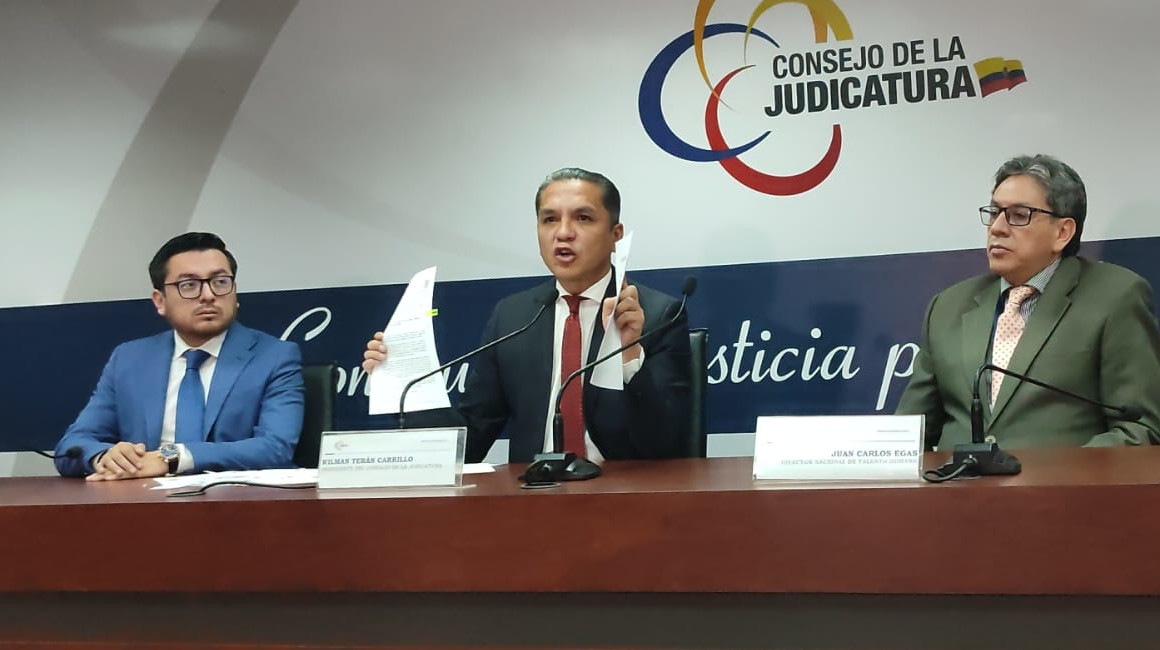 El 12 de diciembre de 2023, Wilman Terán, presidente del Consejo de la Judicatura, ratificó la continuidad del concurso para la Corte Nacional, en Quito.