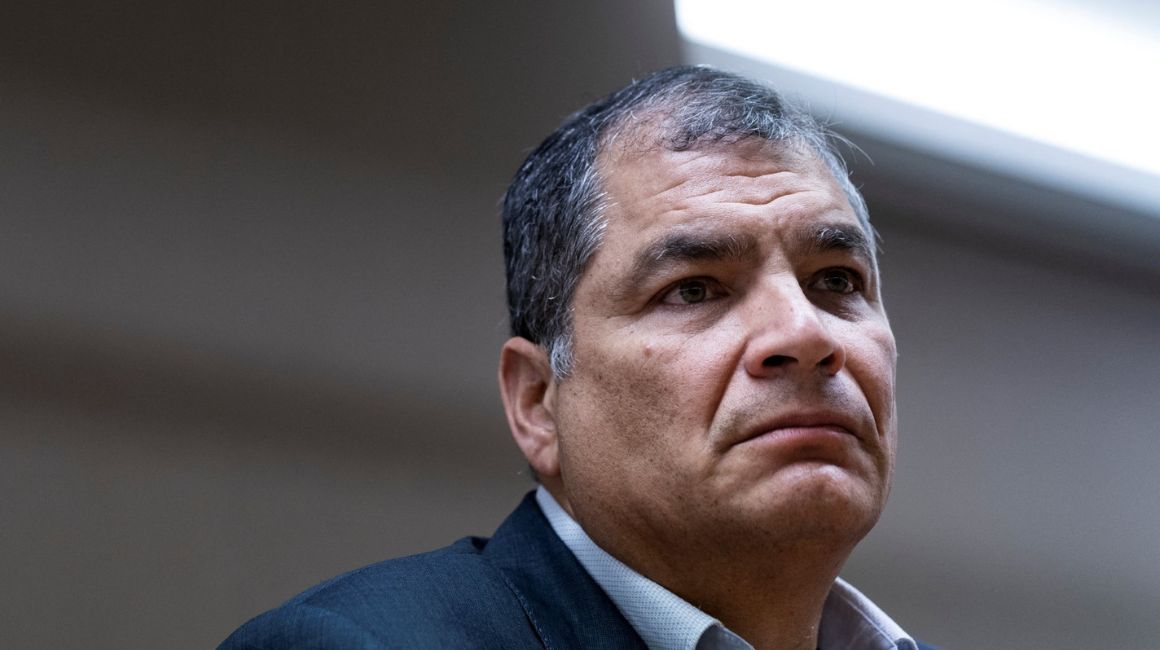 El expresidente Rafael Correa en una imagen de archivo, de octubre de 2019.
