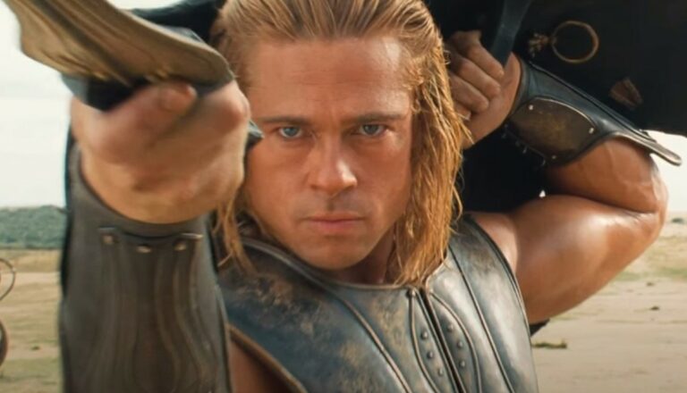 Brad Pitt como Aquiles, en 'Troya'.