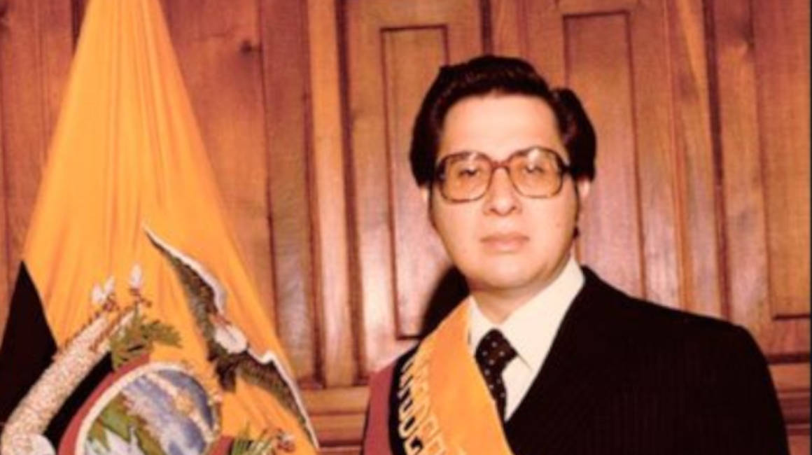 Jaime Roldós como presidente de Ecuador.