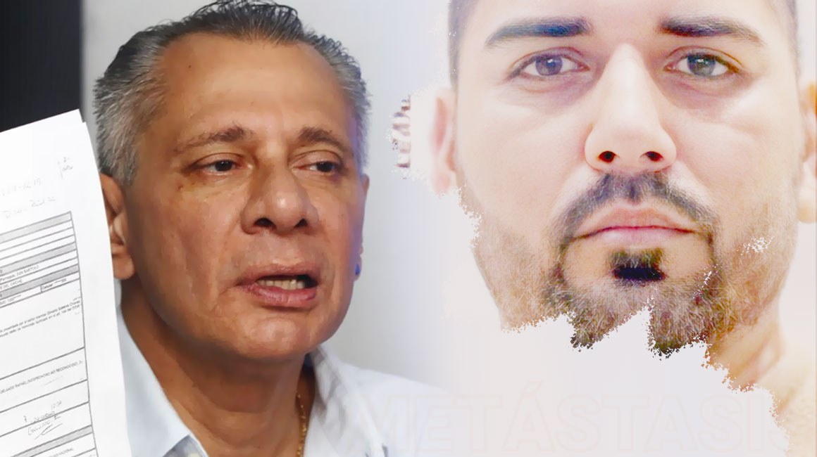 Jorge Glas, exvicepresidente de la República, y Leandro Norero, narcotraficante ecuatoriano.