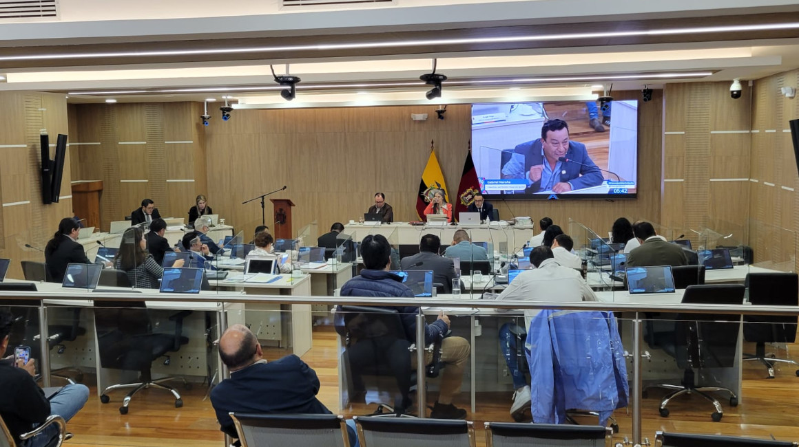 Concejales de Quito durante la sesión ordinaria del 26 de diciembre de 2023.