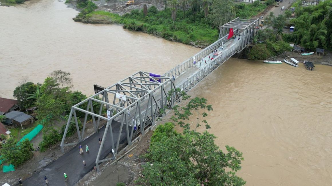 El puente sobre el río Blanco fue entregado el 27 de diciembre de 2023 por el Gobierno nacional.