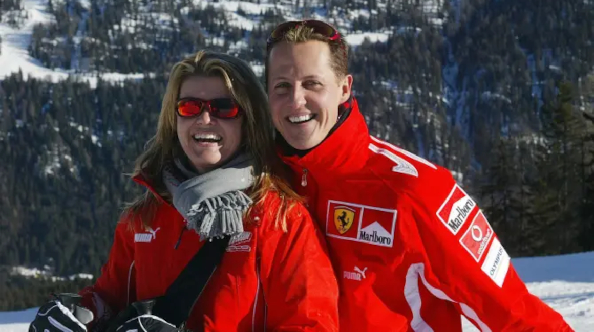 Michael Schumacher, junto con su esposa Corinna.