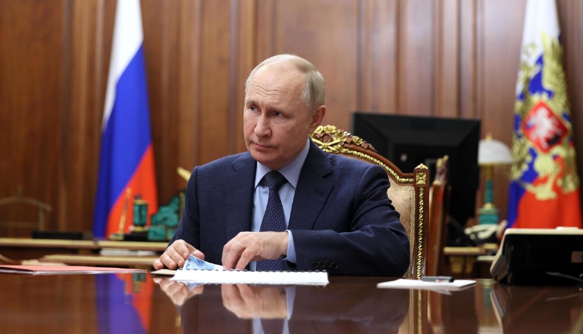 El presidente de Rusia, Vládimir Putin, en una reunión en Moscú, el 28 de diciembre.
