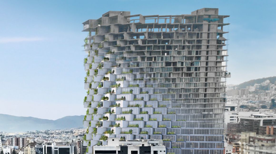 Proyecto arquitectónico de Bjarke Ingels Group y Uribe Schwarzkopf llamado IQON, de 32 pisos.