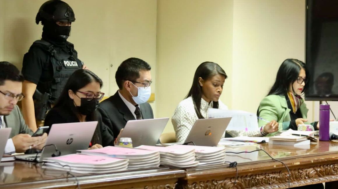 La fiscal Diana Salazar durante la audiencia de vinculación en el caso Metástasis, el 3 de enero de 2024.