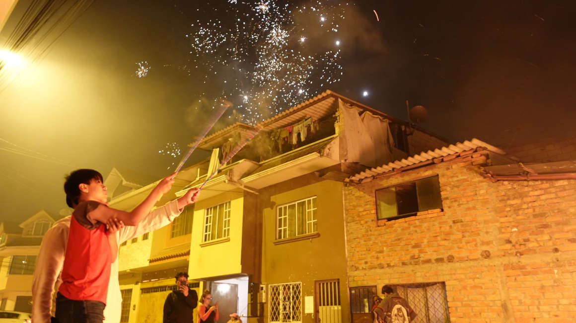 Año Nuevo en Cuenca, la noche del 31 de diciembre y madrugada del 1 de enero de 2024.