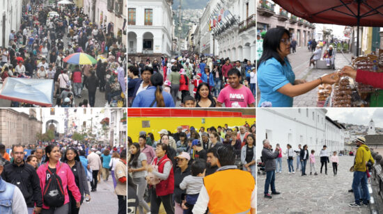 Turistas llegan al Centro Histórico de Quito, gracias al Metro
