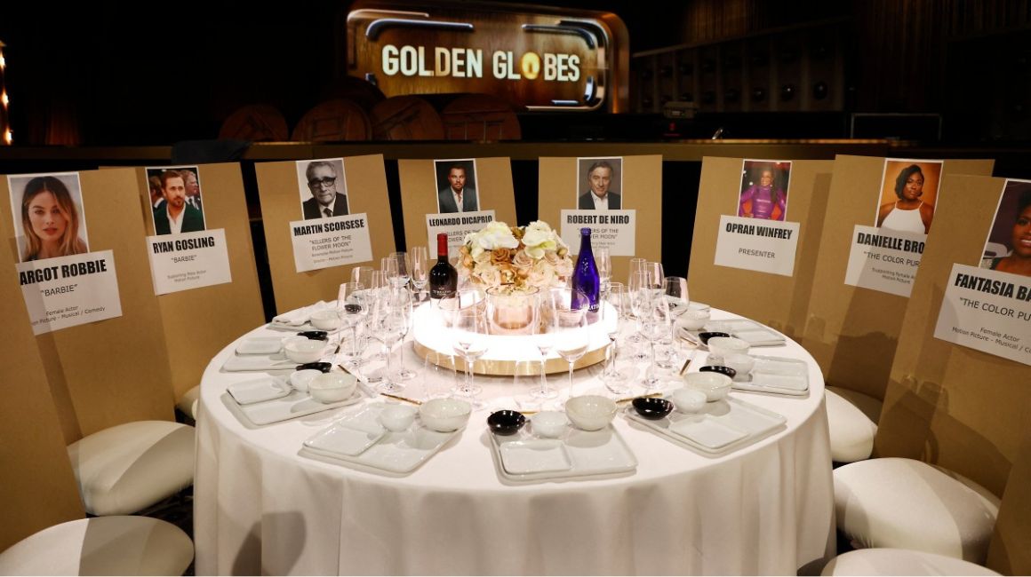 Ambiente previo a la gala de los Globos de Oro, que se entregarán este domingo 7 de enero.