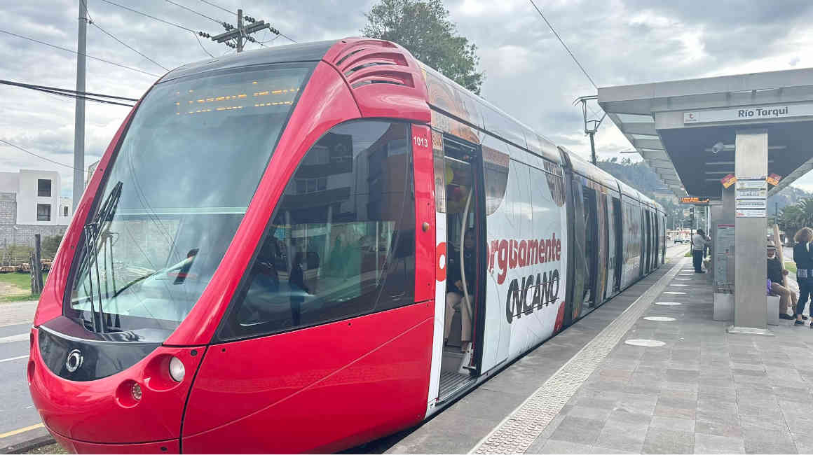 Imagen referencial del Tranvía de Cuenca, diciembre de 2023.
