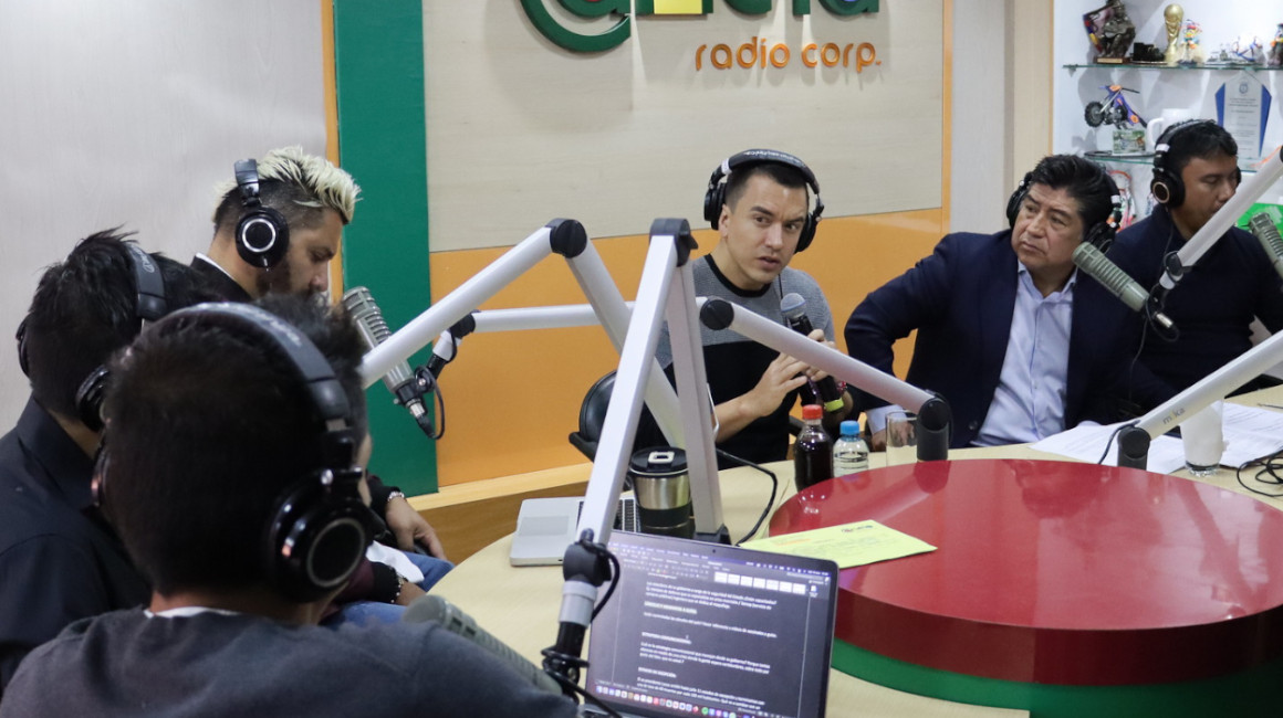 Entrevista del presidente Daniel Noboa, en Radio Canela. Quito, 10 de enero de 2024