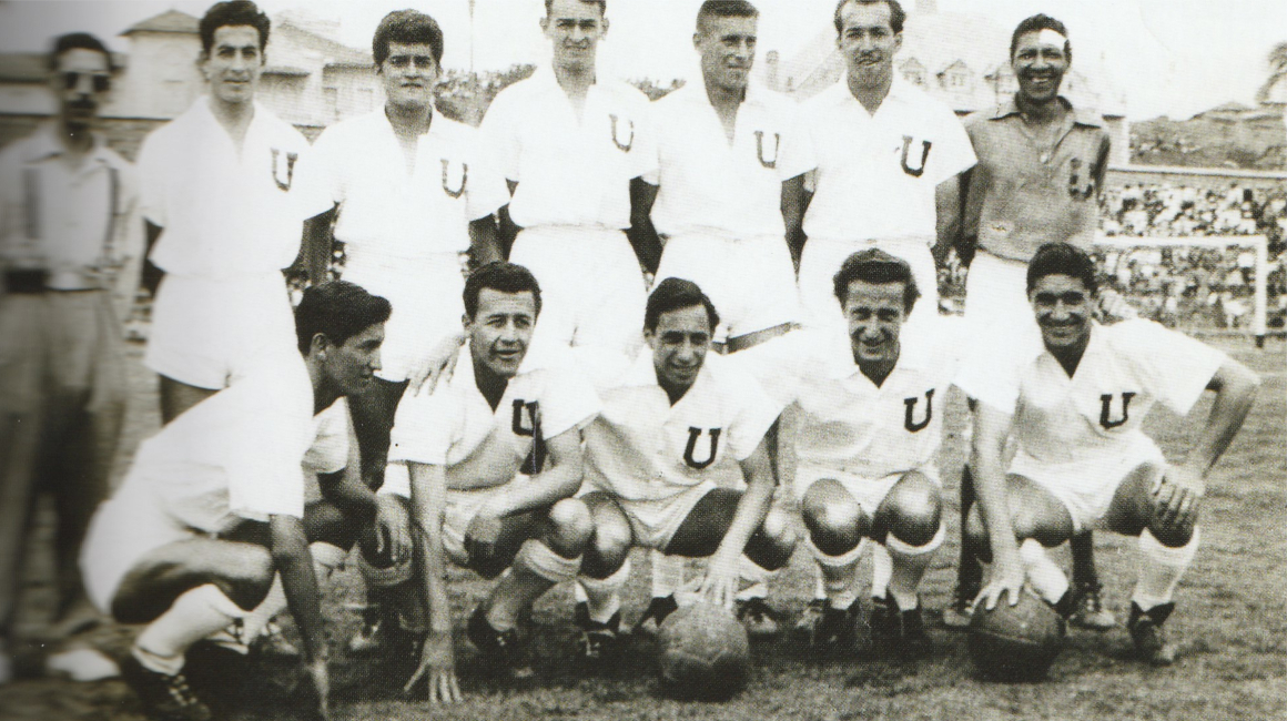 El equipo de Liga de Quito campeón en 1958.