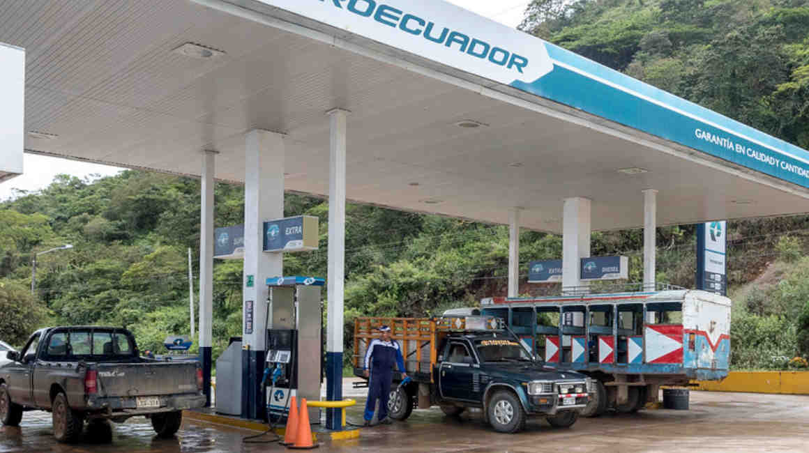 Imagen referencial de una gasolinera de Petroecuador, febrero de 2021.