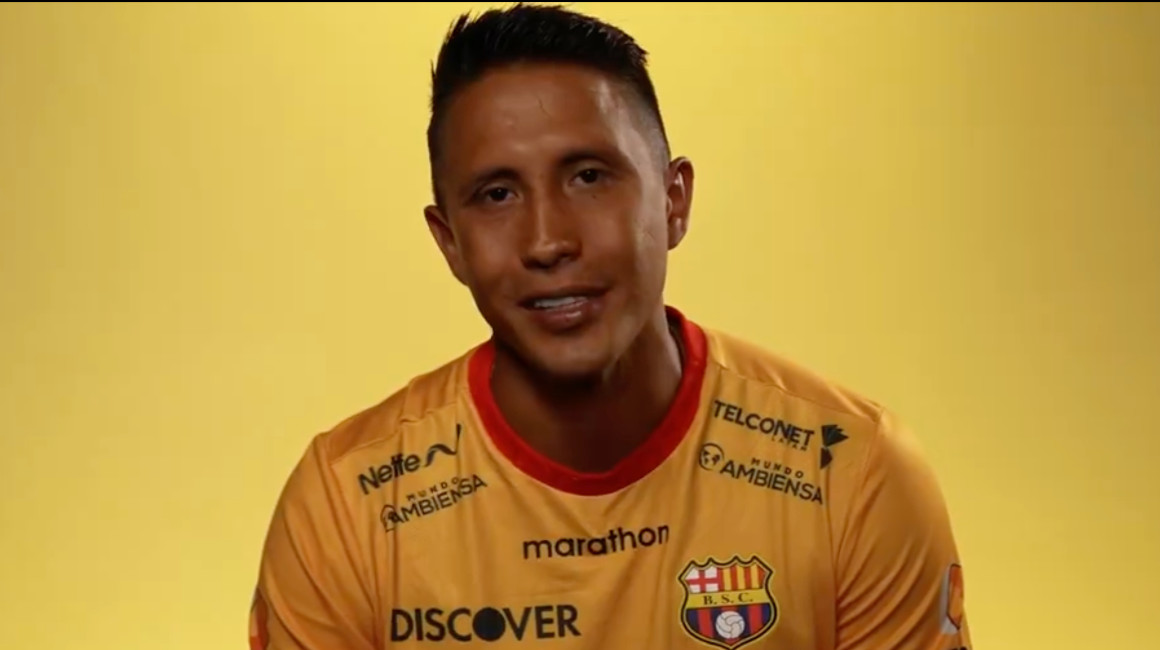 Franklin Guerra jugador de Barcelona SC, 11 de enero de 2024.