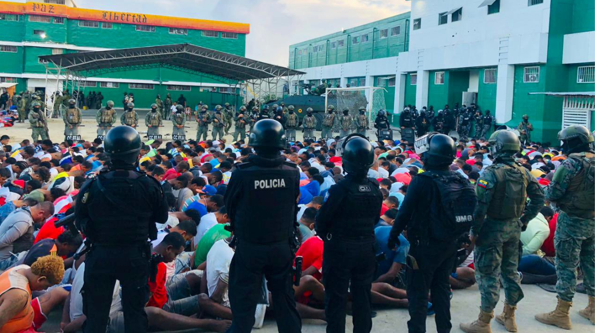 Policía retoma control de las cárceles en Ecuador, el 14 de enero de 2024.
