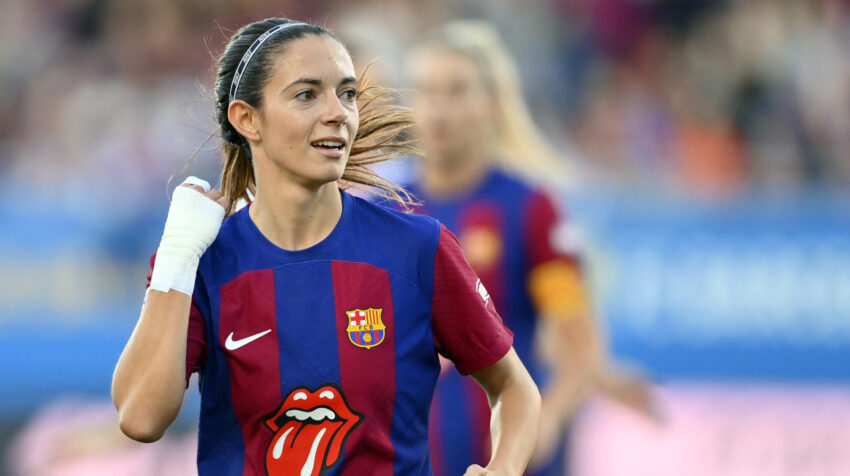 Aitana Bonmati, durante un partido con el FC Barcelona, el 5 de noviembre de 2023.