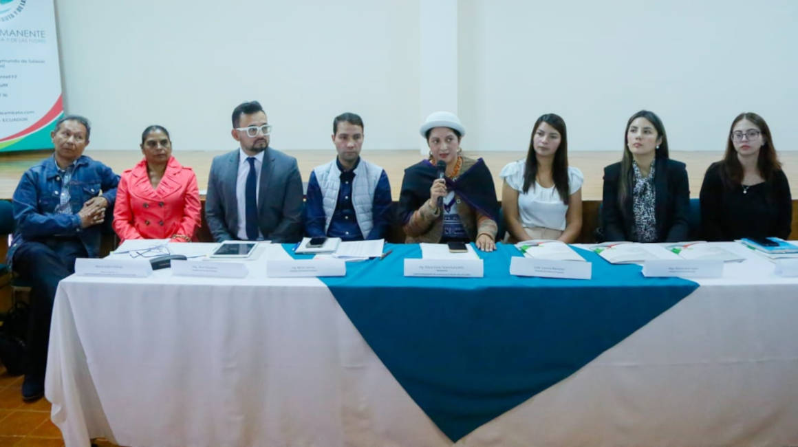 Diana Caiza, alcaldesa de Ambato, anunció la suspensión de la Fiesta de la Fruta y las Flores. 15 de enero de 2024