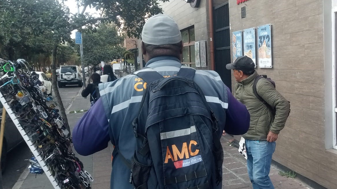 Operativo de control a ventas informales en Quito.