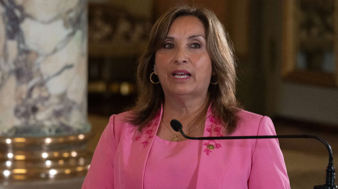La presidenta de Perú, Dina Boluarte, en octubre de 2023.