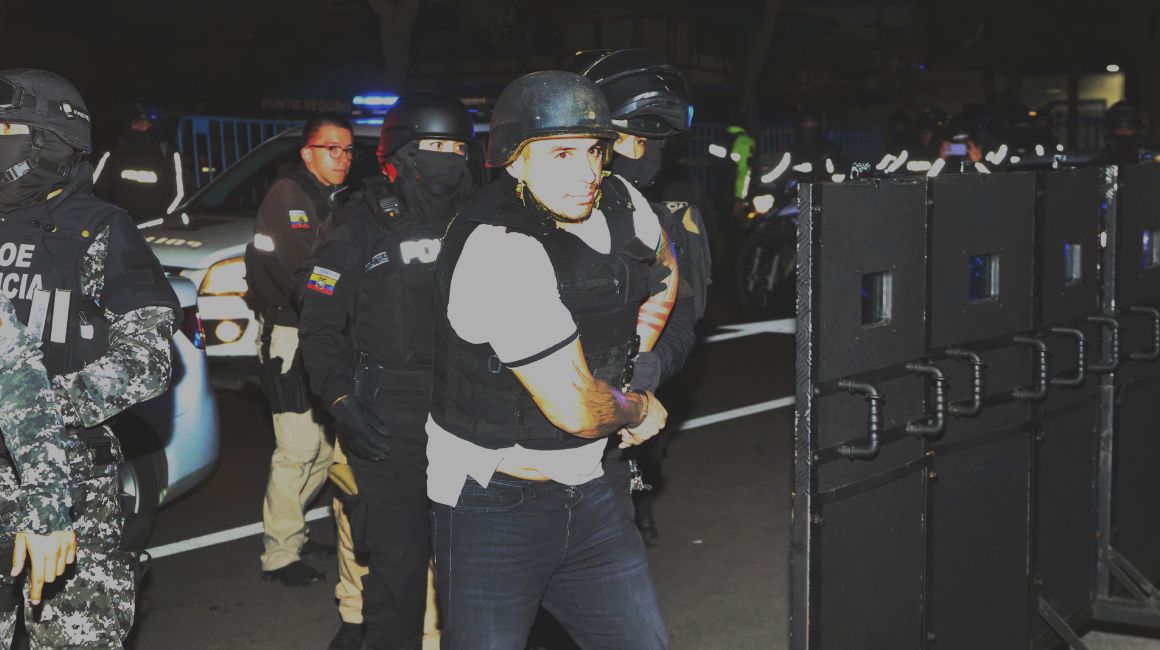 La Policía trasladó a Daniel Salcedo a la cárcel 4 de Quito, el 18 de enero de 2024.