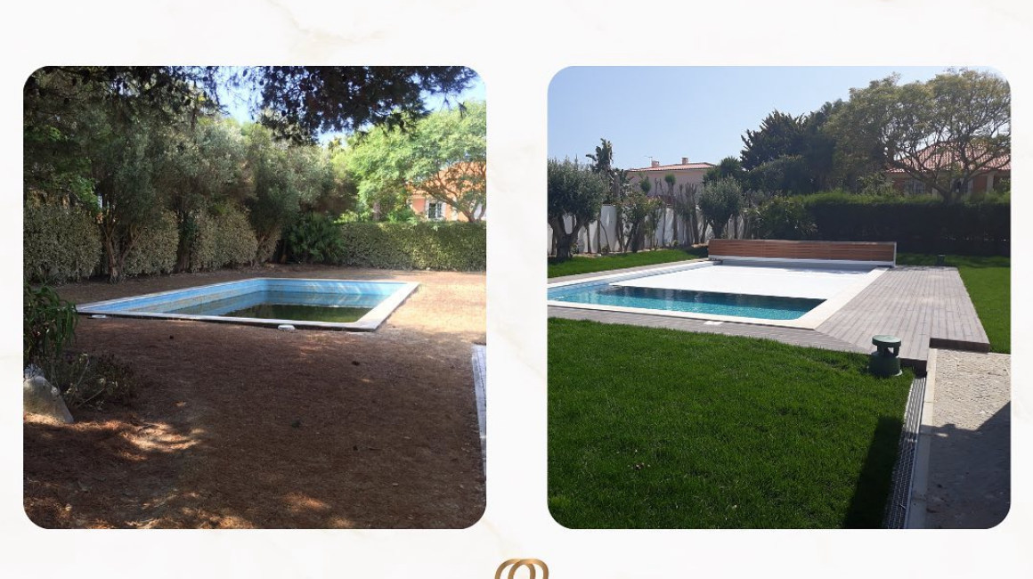 Antes y después de la remodelación de la casa de Nilsen Arias en Portugal.