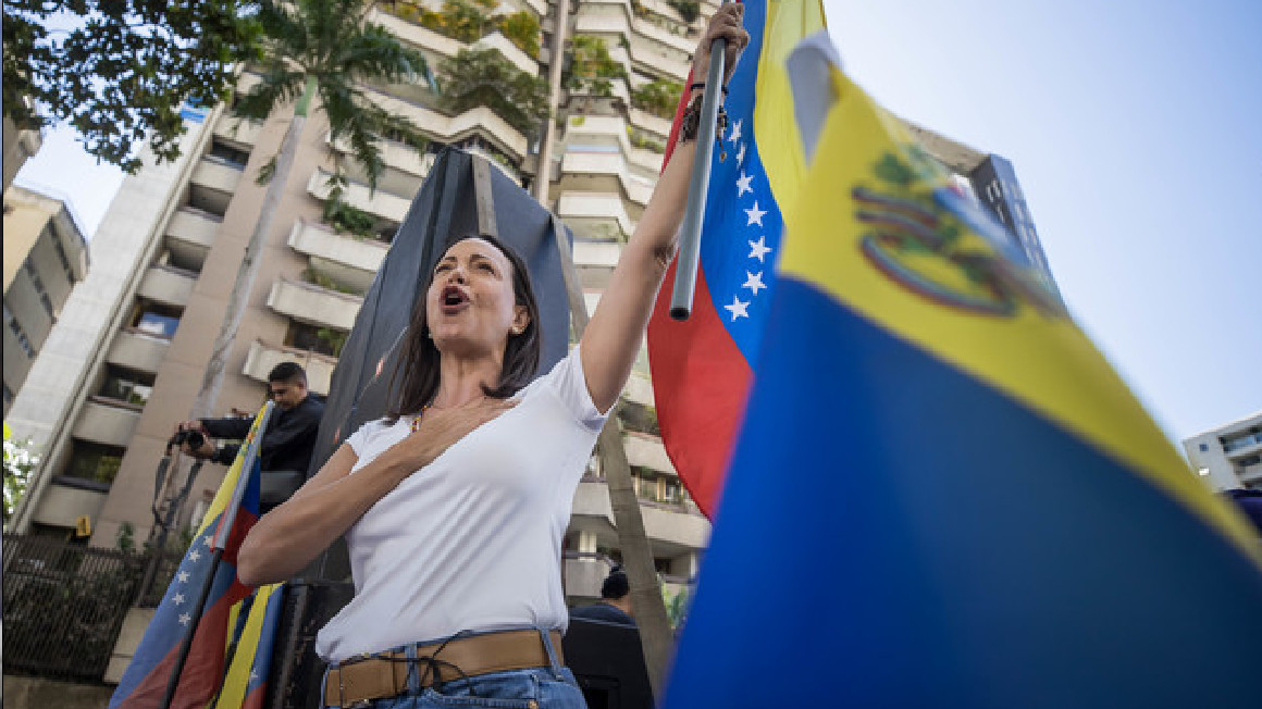 María Corina Machado, principal opción de oposición en Venezuela para elecciones presidenciales.