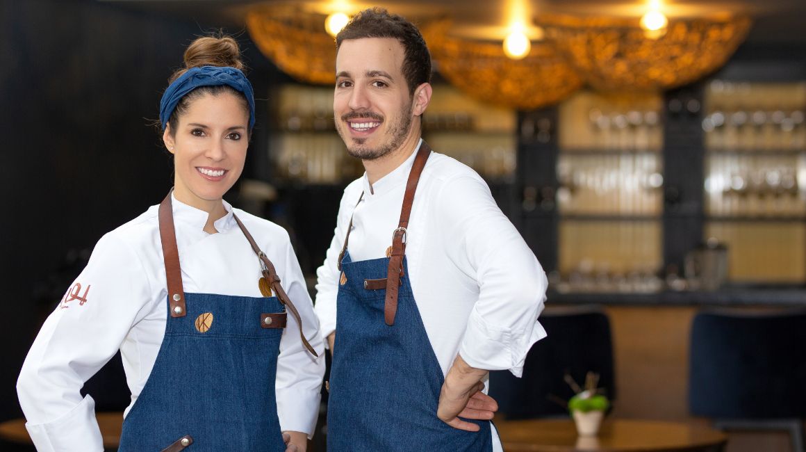 Carolina Sánchez e Iñaki Murua, chef propietarios del restaurante con estrella Michelin Ikaro.
