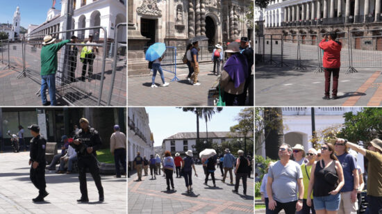 Centro Histórico de Quito en medio del conflicto armado interno de Ecuador