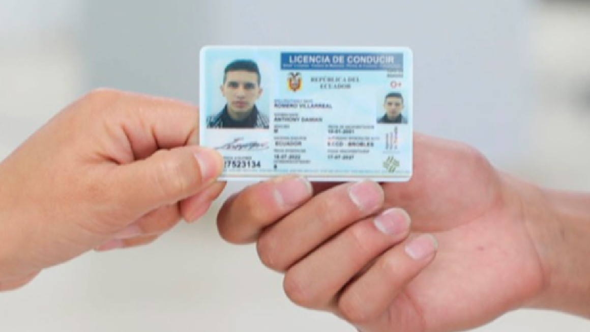 Imagen referencial de licencia de conducir.
