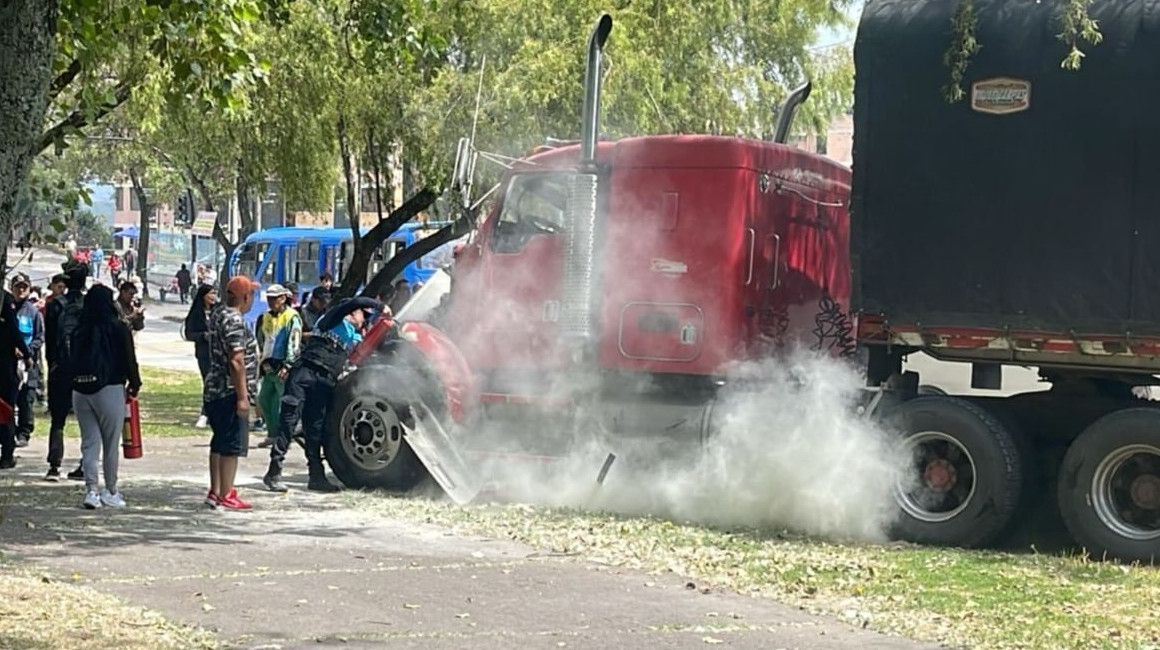 Imagen del accidente de tránsito ocurrido en el sur de Quito, el 31 de enero de 2024.
