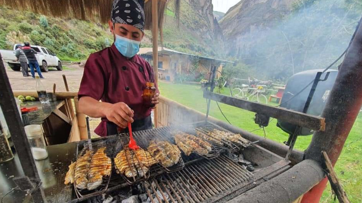 La trucha es el plato preferido de los turistas en la Vía Flores, en Ambato. 
