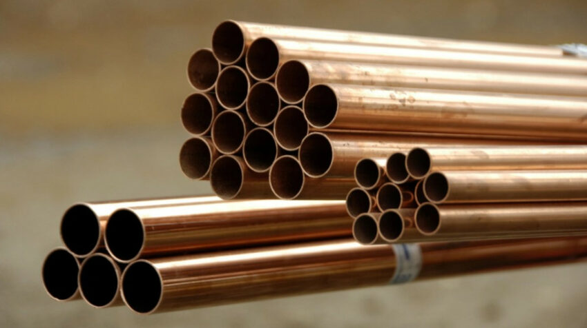 Imagen referencial de tubos de cobre. 